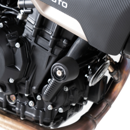 RD Moto Tamponi Paratelaio Bianchi Per Kawasaki Z800 2013-2014 - Kit Di Montaggio Incluso, Resina Acetale POM-C