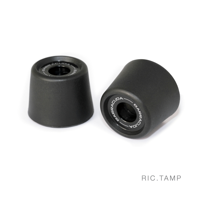 RDMoto Tamponi Paratelaio Neri Per Cagiva Raptor 650 (2001-2004) Con Kit Montaggio, Diametro 50mm, POM-C