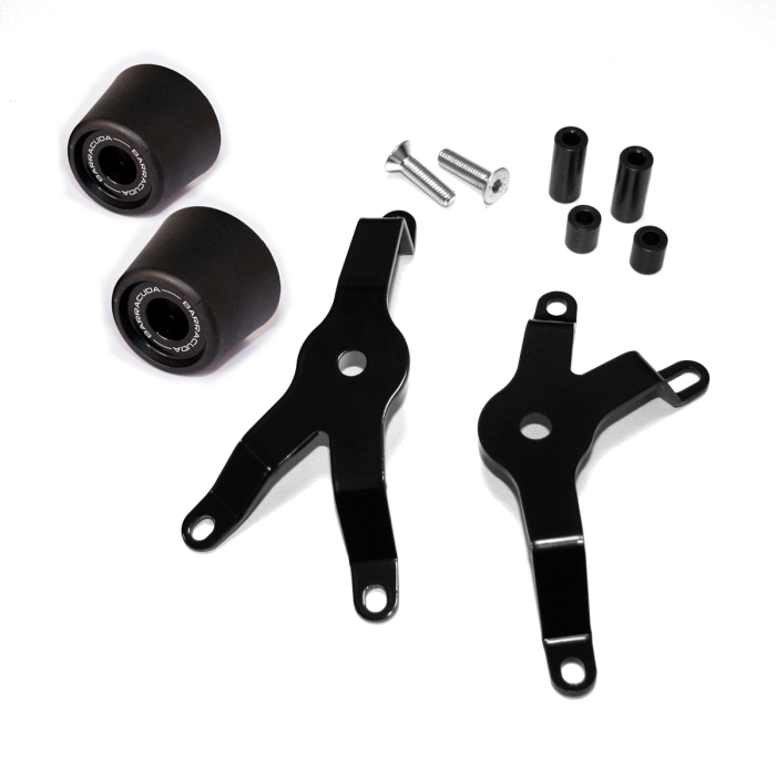 RD Moto Tamponi Paratelaio Nero Per Suzuki GSX 650F (2008-2010) – Kit Completo In POM-C Con Inserti Acciaio - 3