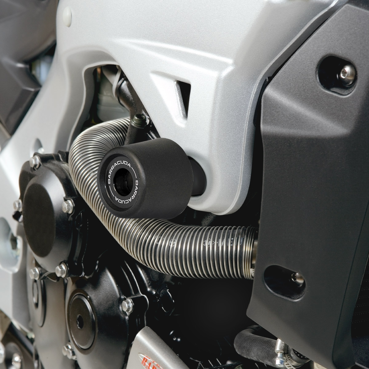 RD Moto Tamponi Paratelaio Nero Per Suzuki GSX 650F (2008-2010) – Kit Di Montaggio Incluso, POM-C