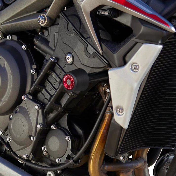 Kit Tamponi Di Protezione Per Telaio Nero. Triumph Speed Triple 120 Rs 21  4052572215715