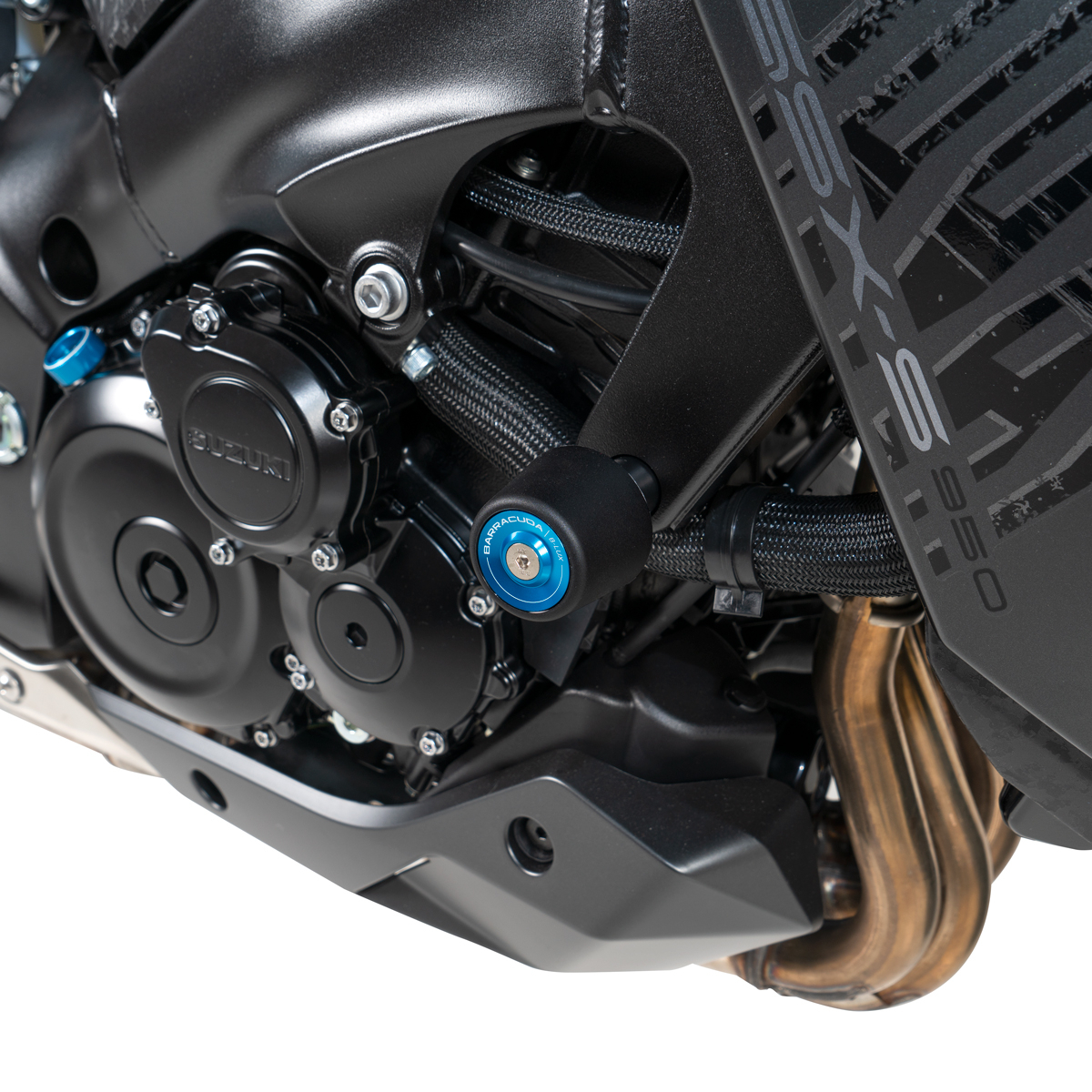 Kit Paratelaio Per GSX600F GSX750F Tamponi Paratelaio RDMoto PHV2 Per Suzuki GSX600F/750F (1998-2005) - Nero/argento, Kit Completo Di Montaggio, Protezione In POM-C Rdmoto Phv2 Nero Argento